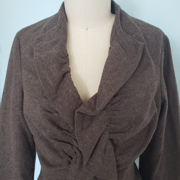 Tabitha Brown Wool Blend Blazer Jacket, 4 - Picture 6 of 9